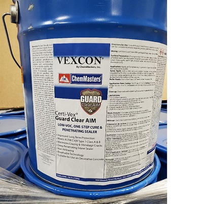 Chemmasters Certi Vex Guard Clear Aim Solvent Based One Step Acrylic Cure And Seal 5 Gallon Bucket 6069104 Kuhlman Direct Online Store