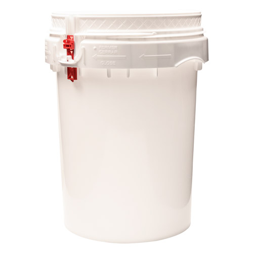 1 Gallon White Bucket & Lid - Set of 12 - Durable 90 Mil All Purpose Pail - Food Grade - Contains No BPA Plastic (1 Gal Wlids - 12pk)