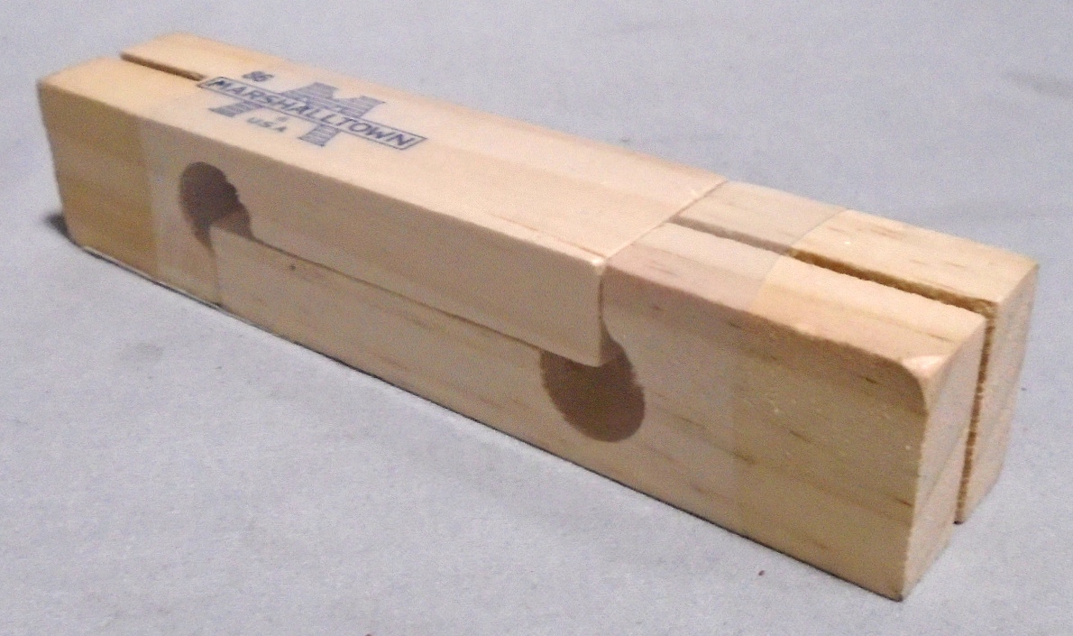 Marshalltown Wood Line Blocks, 33/4" Long, One Pair 9000340