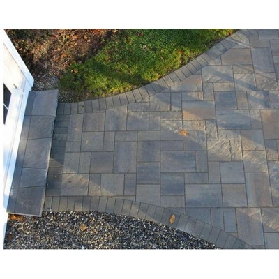 Techo-Bloc Blu 60 Slab Paver in Sandalwood Color with Slate Texture ...
