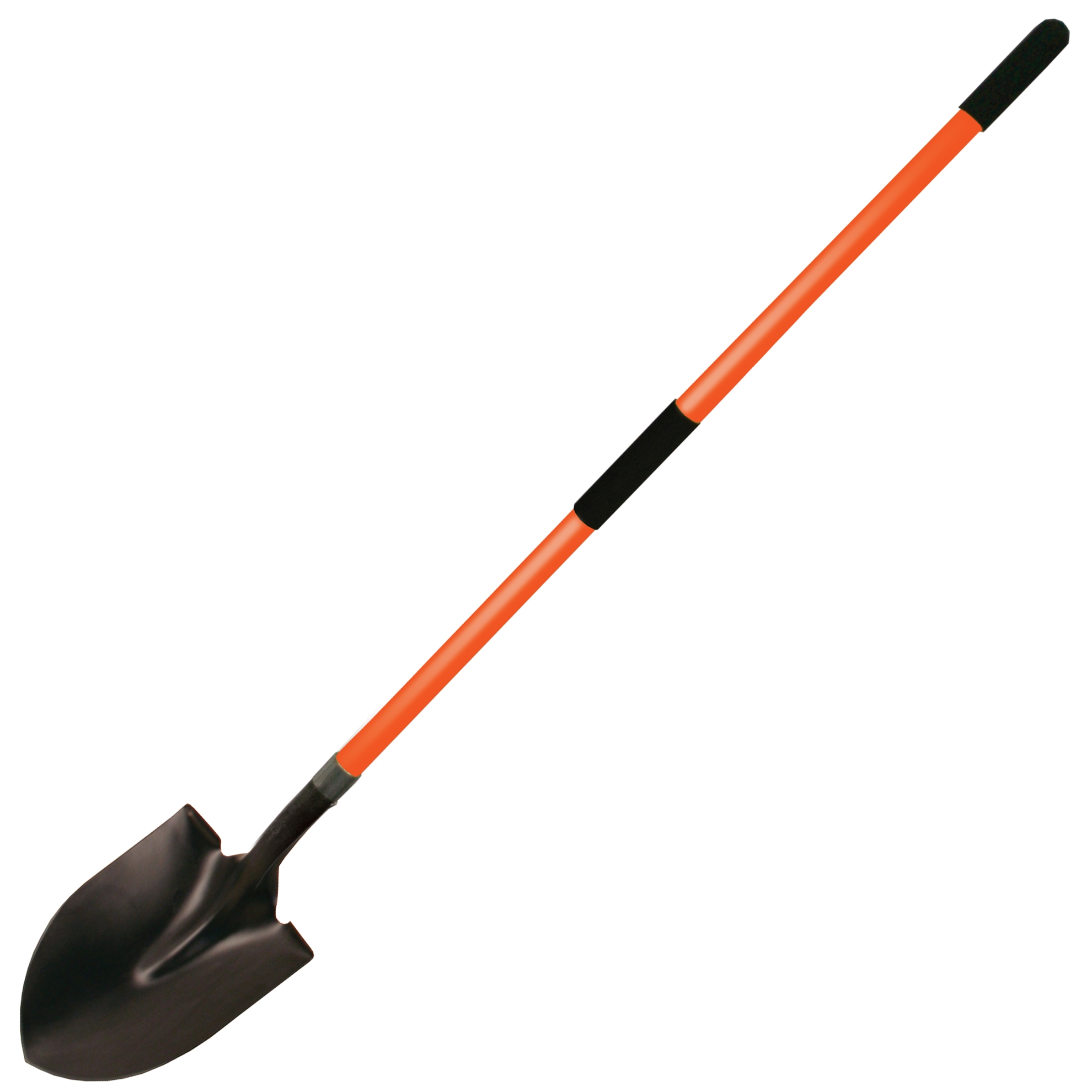 Kraft Tool Round Point Shovel With 48 Long Fiberglass Handle 9000017