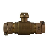 Ball Valve Curb Stop, Pack Joint 2"