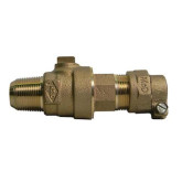 Ball Curb Stop, CC x PJ CTS, 1-1/2" AYM