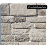 Dutch Quality Rough Ashlar Winter Point Corners, White-Grey Blend Color, Sold in Boxes of 8 Lineal Feet