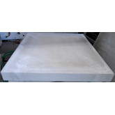 Grey Limestone Smooth-Faced Pier Cap, 18" L x 18" W x 2-1/4" H