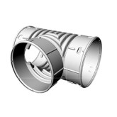 Baughman Tile Corrugated Tee, Single Wall, 6"