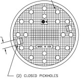East Jordan 1450 A1 Solid Cover, with Closed Pickholes