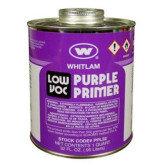 Whitlam Low-VOC PVC Primer, Purple Primer, 32-Ounce Container