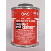 Whitlam Low-VOC PVC Cement, Clear Medium Bodied, 16-Ounce Container