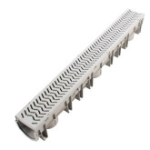 Fernco StormDrain Plus Channel with Grate, 1-Meter Long