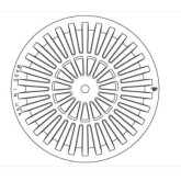East Jordan 1040-02 Beehive Grate, 6" High