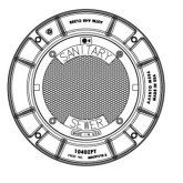 East Jordan 1040ZPT Bolted and Gasketed Water-Tight L1 Manhole Assembly with Frame, Sanitary Sewer, 7" High