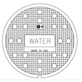 East Jordan 1450A Solid Water Cover