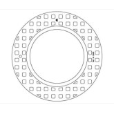 East Jordan 2995Z Top Flange Frame, 23-3/4" Outside Diameter for 24" Cone