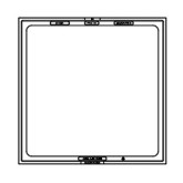 East Jordan 5110Z1 Square Catch Basin Frame, 1.563" High