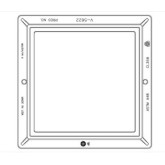 East Jordan V5622 Reversible Frame, 4" High