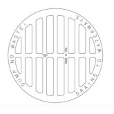 East Jordan 6012M Grate for Bell-End of 12" Concrete Sewer Pipe