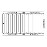 East Jordan 7350M3 Vane Curb Inlet Grate