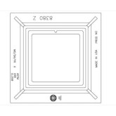 East Jordan 8380Z Cleanout Monument Box Frame, 7-1/2" High