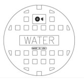 East Jordan 1020A Solid Water Cover