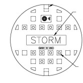 East Jordan 1020B Storm, 12-Hole Cover