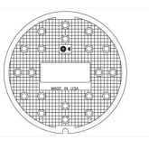 East Jordan 1450B1 Vented 20-Hole Plain Cover