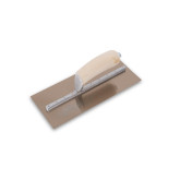 Marshalltown Golden Stainless-Steel Finishing Trowel, with Wood Handle, 11-1/2" L x 4-3/4" W