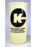 Deslauriers Bio-Cylinder Concrete Test Cylinder Mold, with Kuhlman Logo, 4" Diameter x 8" Tall, Lid Sold Separately