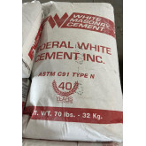 Federal White Masonry Cement, Type N, 70-Pound Bag