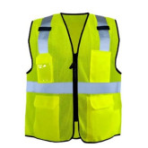 Safety Vest, in Fluorescent-Yellow, 2X Large/3X Large Size