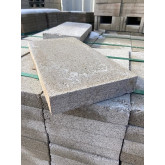 Solid Concrete Block, 2" H X 8" W  X 16" L