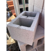 Hollow Concrete Block, 10" W X 8" H X 16" L
