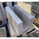 Solid Concrete Block, 8" W  x 8" H x 16" L, Bond Beam Block