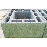 Hollow Concrete Chimney Block, 17" W x 8" H x 17" L, for 8" x 8" Flue Liner