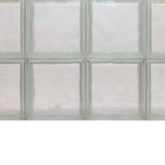 Clear Choice Glass Block Panel, Wave Design, 32" W x 16" H x 7-5/8" D, No Vent