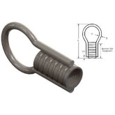 EMI Construction Products Coil Insert, Non-Galvanized Steel, 1/2" W with 2" Bubble Loop