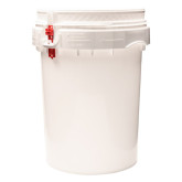 United Plastic White 12-Gallon Plastic Bucket