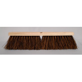 Weiler Vortec Pro Floor Broom, 18" W, with Palmyra Bristles in Lacquered Hardwood Block, Handle Sold Separately