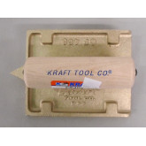 Kraft Tool Big Tex Bronze Groover, with Wood Handle, 6" L x 4-1/2" W, with 1/4" R x 5/8" Deep Bit