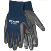 Kinco Navy Blue Polyester Knit Shell and Nitrile Palm, Size Medium