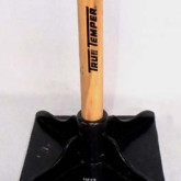 True Temper Dirt Tamper, 10" x 10" Square Cast-Iron Head, 48" Long Wood Handle