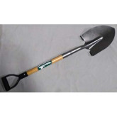 Union Tools D-Handle Round-Point #2 Shovel, with Open-Back, 28" Wood Handle