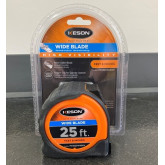 Keson High-Visibility Measuring Tape, 25' Long x 1-3/16" Wide Blade