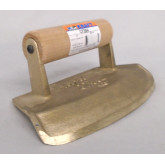 Kraft Tool Chamfer Tube Bronze Edger, with Wood Handle, for 18" Diameter Columns,  1" Lip, 1/2" Radius