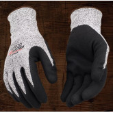 Kinco Cutflector Knit-Shell Gloves, with Sandy Foam Nitrile Palms, Large Size