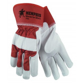 Goat Leather Red Gloves, Size Large, Sold in a Pack of 12