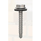 Wire-Bond Climseal Screw with EPDM Washer, #10 x 1-1/2"