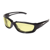 Wolf Peak Kazbek XL Safety Glasses, with Black Frame and Yellow Lens