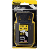 Stanley Heavy-Duty Utility Blades, with Dispenser, 100-Pack