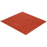 ADA Solutions Surface-Applied Tactile Detectable Warning Surface, 2' W x 4' L, in Brick Red Color